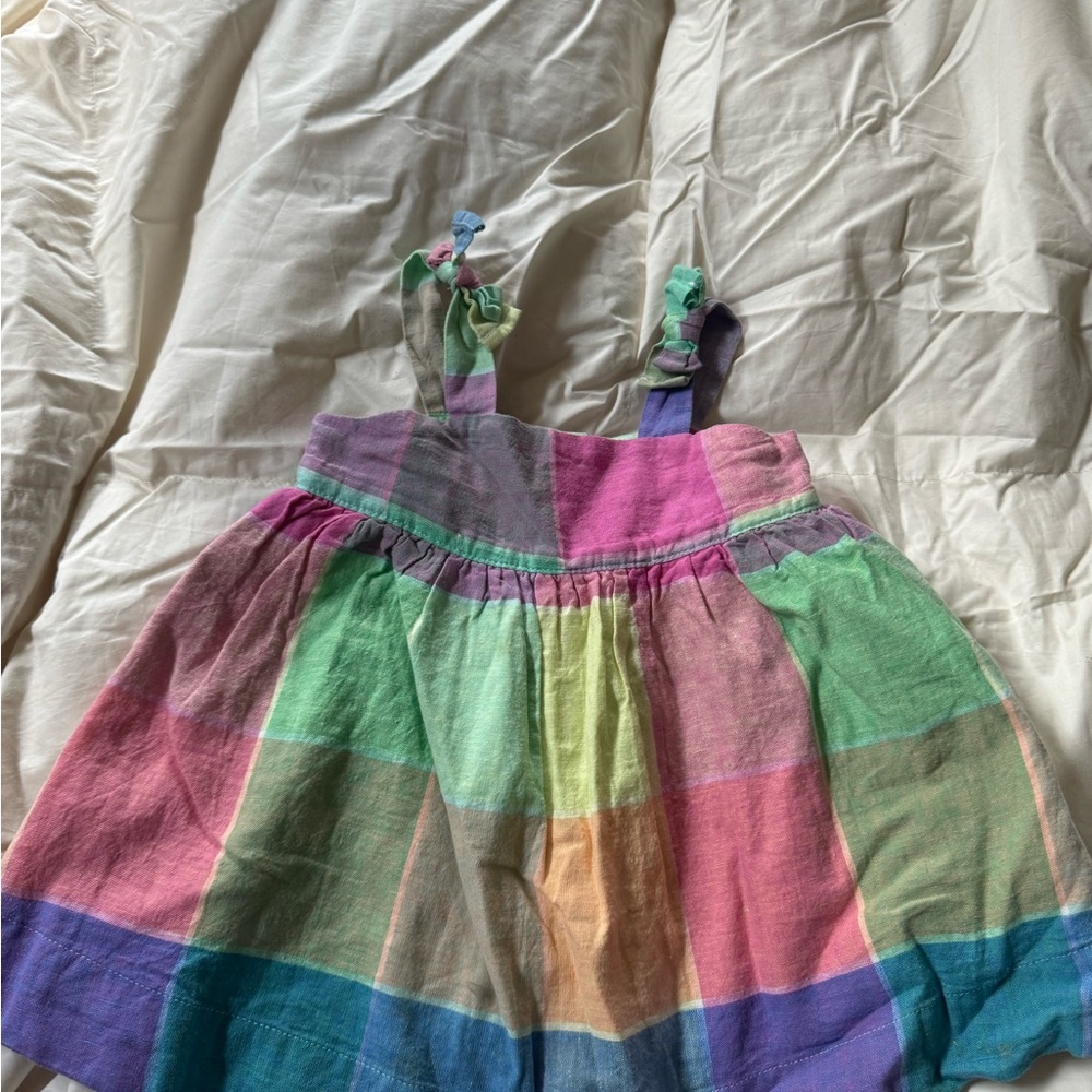 Baby Gap Colorful Plaid Dress 6-12 months.